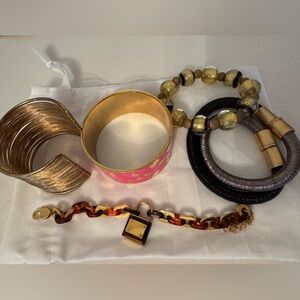 Assortment of bracelets including one by Kate Spade
